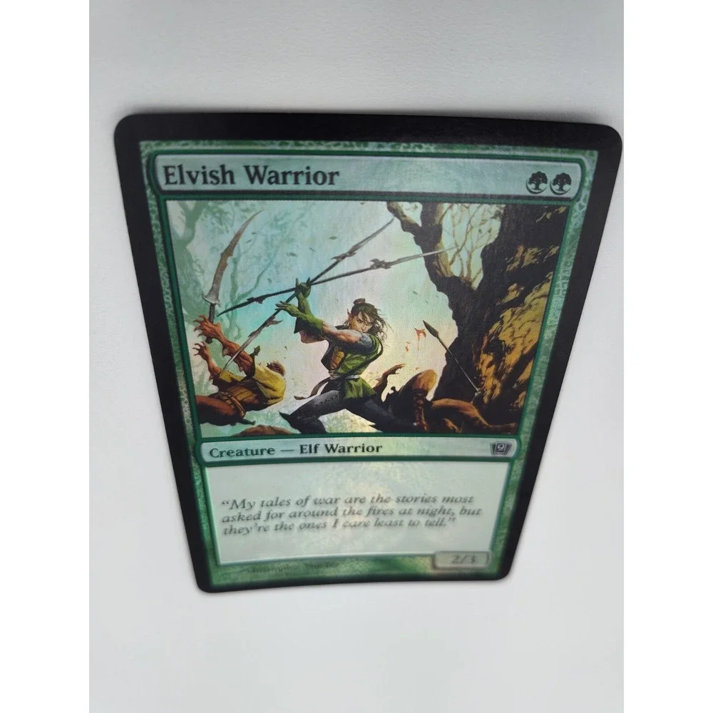 MTG‎ FOIL Elvish Warrior 9th Edition 240 BK Edge Christopher Moeller BG.1WA1902